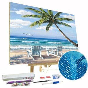 Paint By Diamonds Kit Sandy Beach 5D